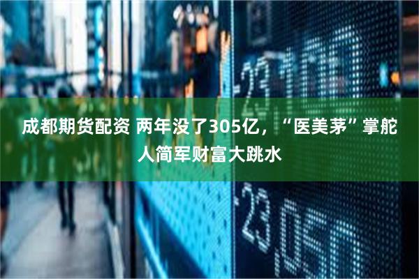 成都期货配资 两年没了305亿，“医美茅”掌舵人简军财富大跳水